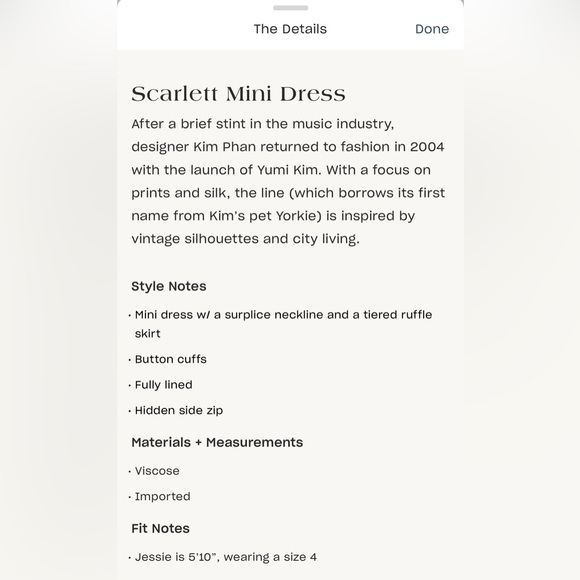 YUMI KIM | Scarlett Mini Dress - Picture 4 of 5